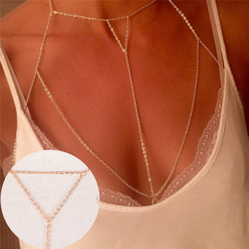 Body Jewelry In Bulk - Gold Silber Mode Glieder kette BH