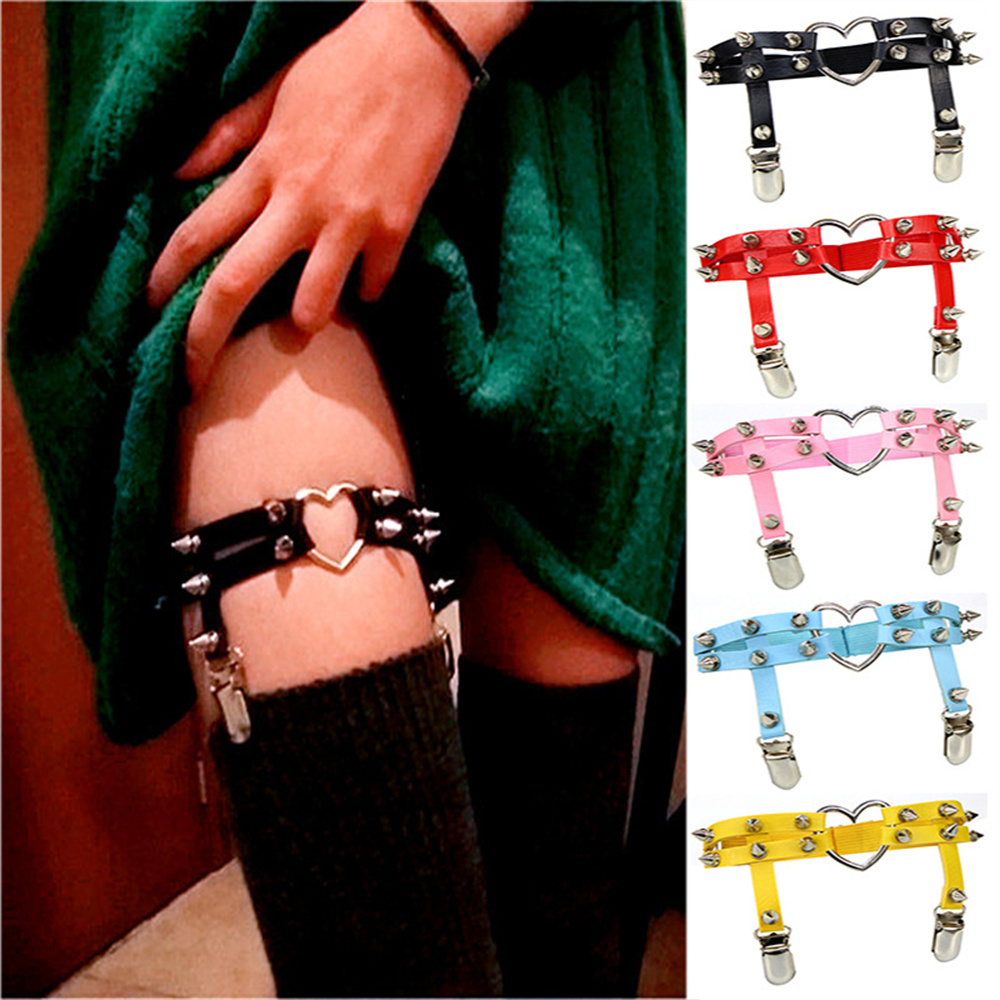 Body Jewelry In Bulk - 1Pcs Frauen Punk Goth Herz PU