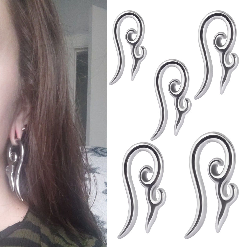 Body Jewelry Gauge Sizes - PAAR Chirurgischer Stahl Schwere Ohr Gewichte