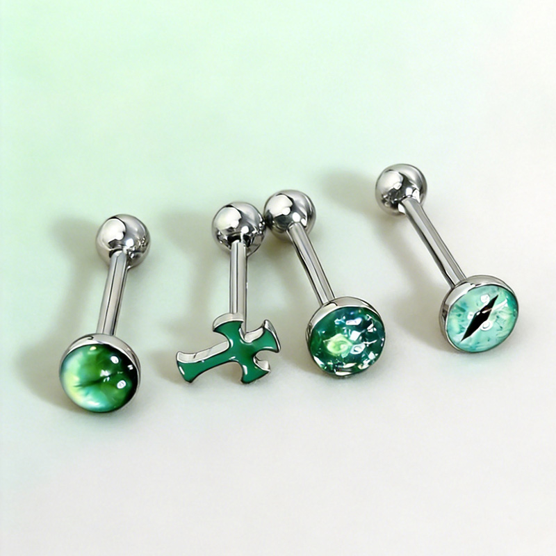 Body Jewelry Hot - 1 Stück hochwertiger, trendiger grüner, funkelnder