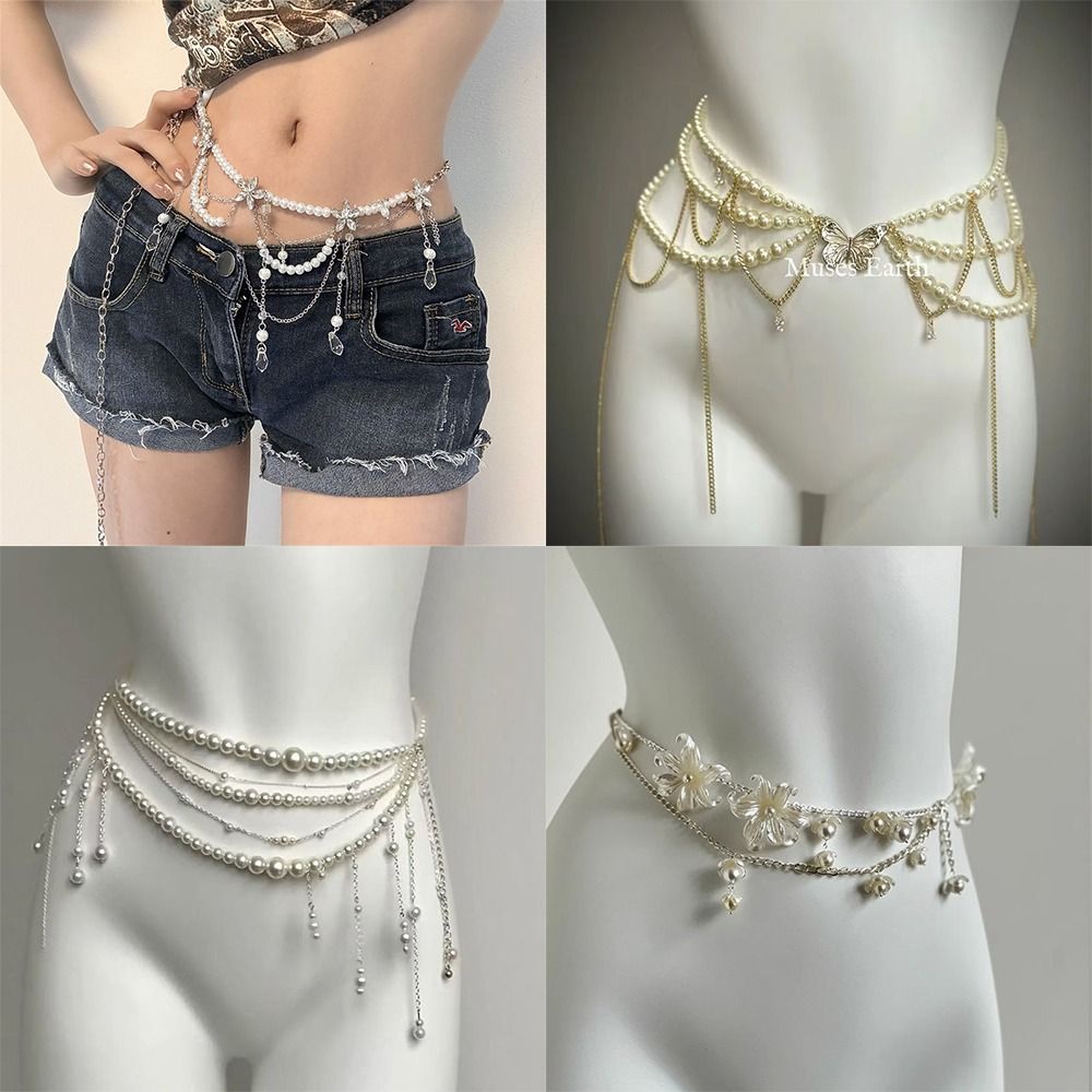 Body Jewelry In Bulk - Mode Elegante Perle Taille Ketten Taille
