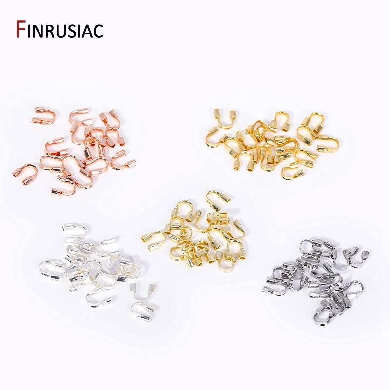 Body Jewelry 4 U - 14k/18k vergoldeter Messingdraht Wächterkabelschutz, U-förmiger Drahtschutzverbinder