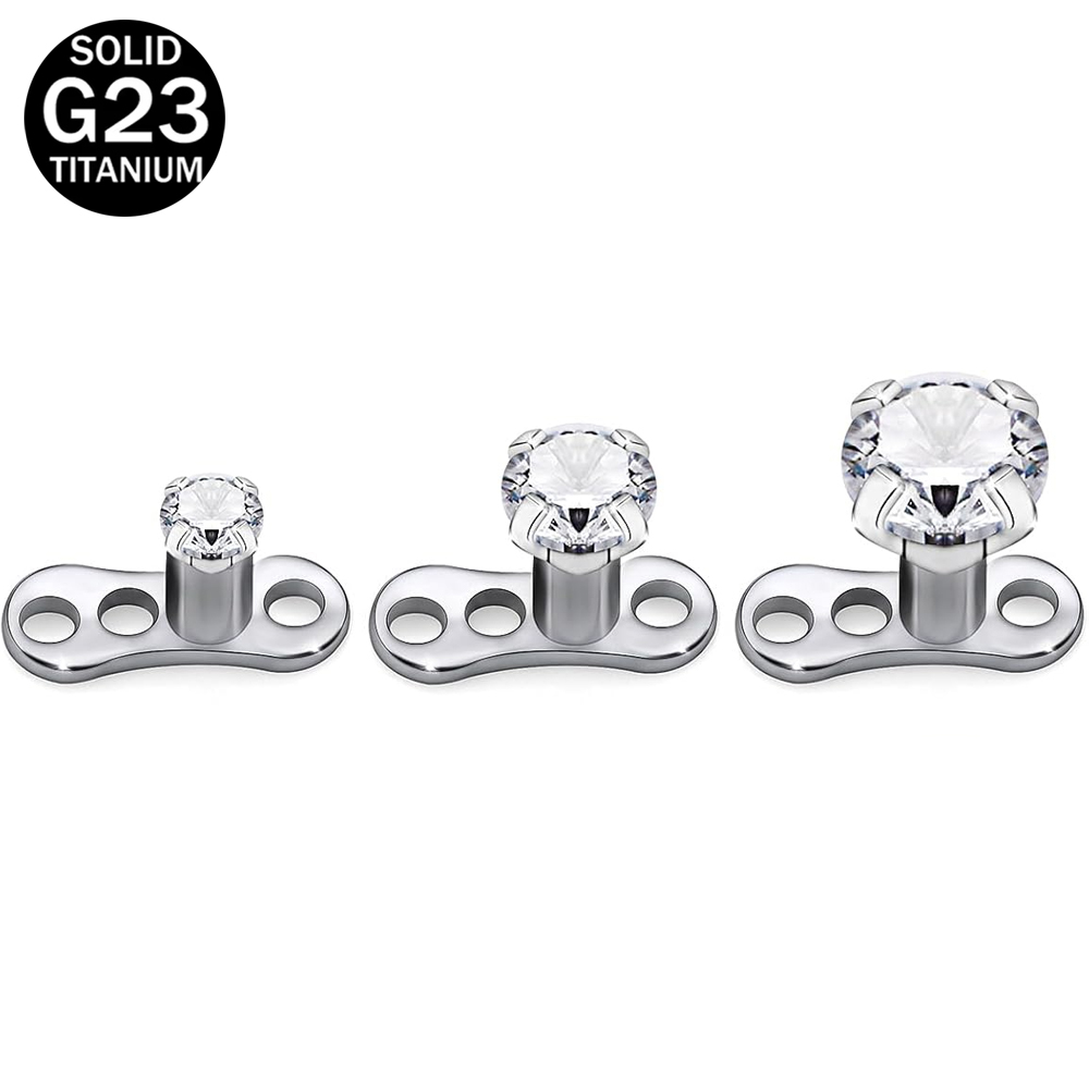 Dermal Anchor Top - 14G G23 Titan Dermal Piercing Schmuck