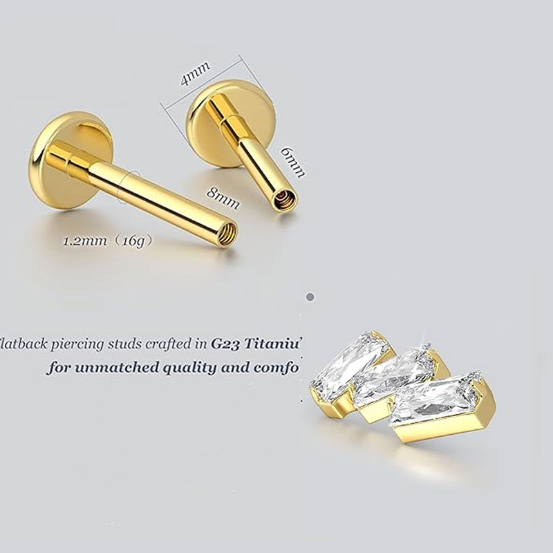 2 Stück F136 G23 Titan Knorpel – Body Jewelry Threadless Bewertung und Preis