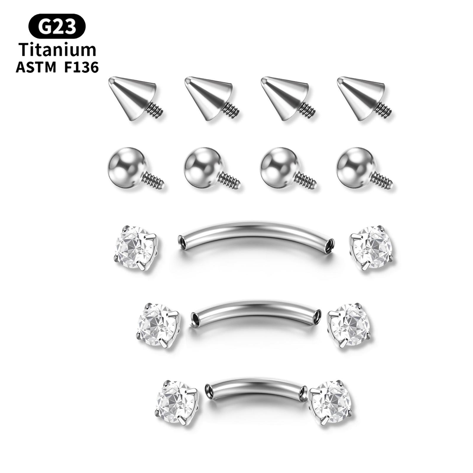 17 Stück / Set Titan Innenfade – Body Jewelry Vertical Labret Bewertung und Preis