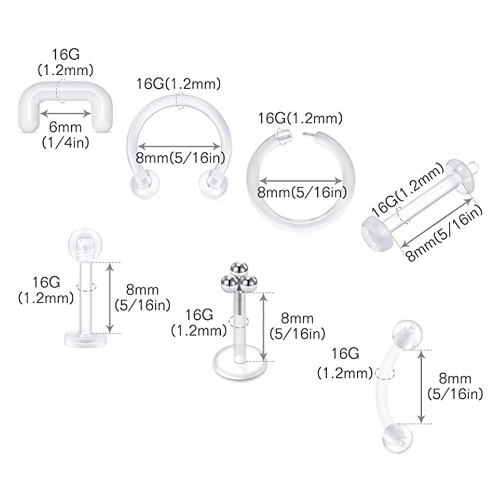 Klar Flexible Nach Vorne Helix – Helix Cartilage Ring Bewertung und Preis
