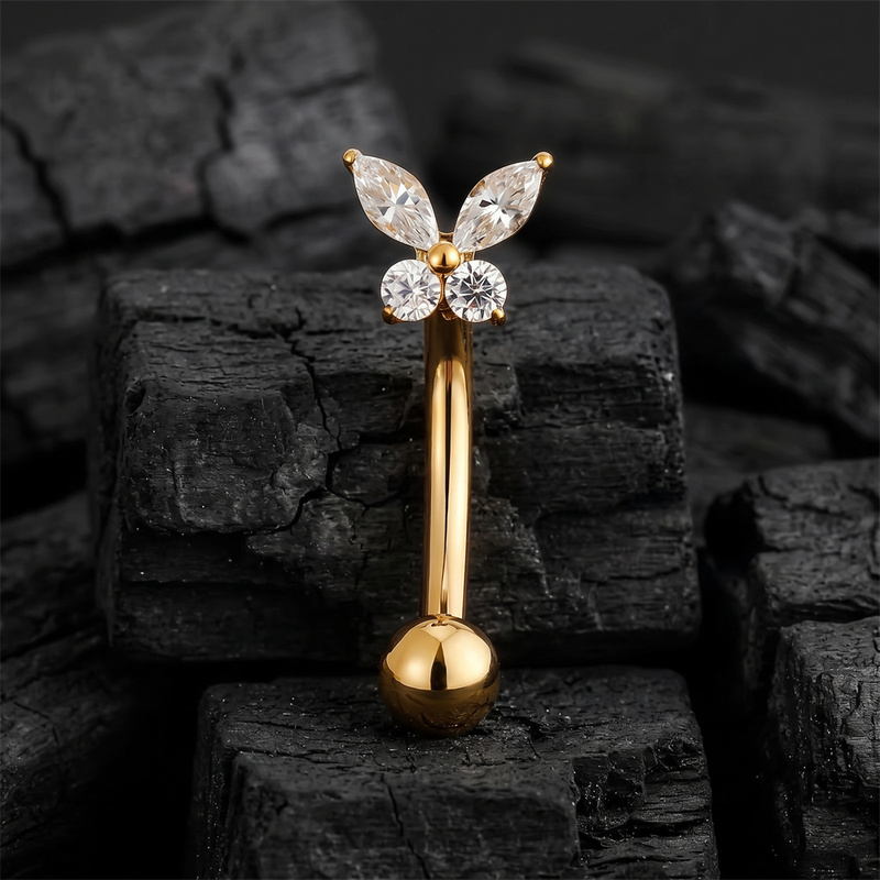 ASTM F136 Titan Winziger Schme – Body Jewelry Vertical Labret Bewertung und Preis