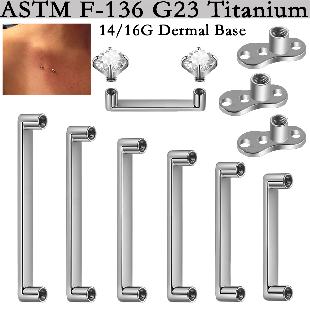 5/1 Stück G23 Titan Oberfläche – Body Jewelry Dermal Bewertung und Preis