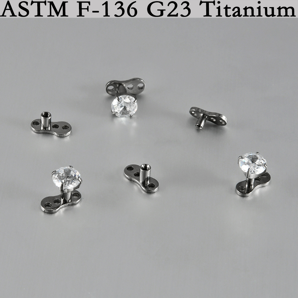 5/1 Stück G23 Titan Oberfläche – Body Jewelry Dermal Bewertung und Preis