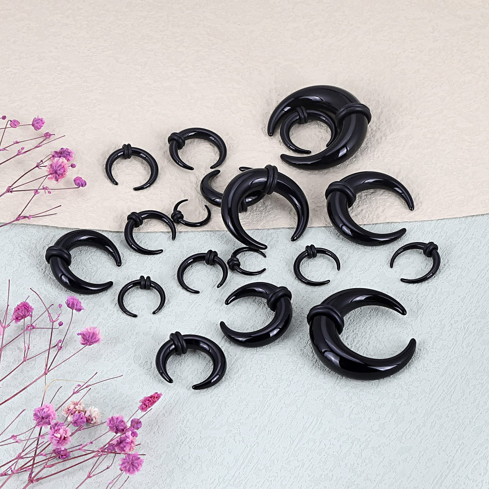 18 Stück Acryl Septum Pincher  – Body Jewelry Gauge Sizes Bewertung und Preis