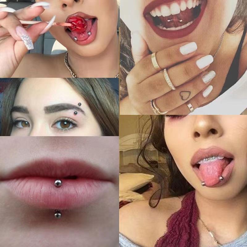 24 Stück 16G Edelstahl Gebogen – Body Jewelry Vertical Labret Bewertung und Preis