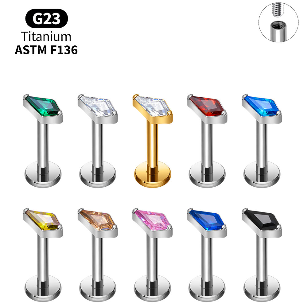 Titan Kite CZ Internes Gewinde – Body Jewelry Vertical Labret Bewertung und Preis