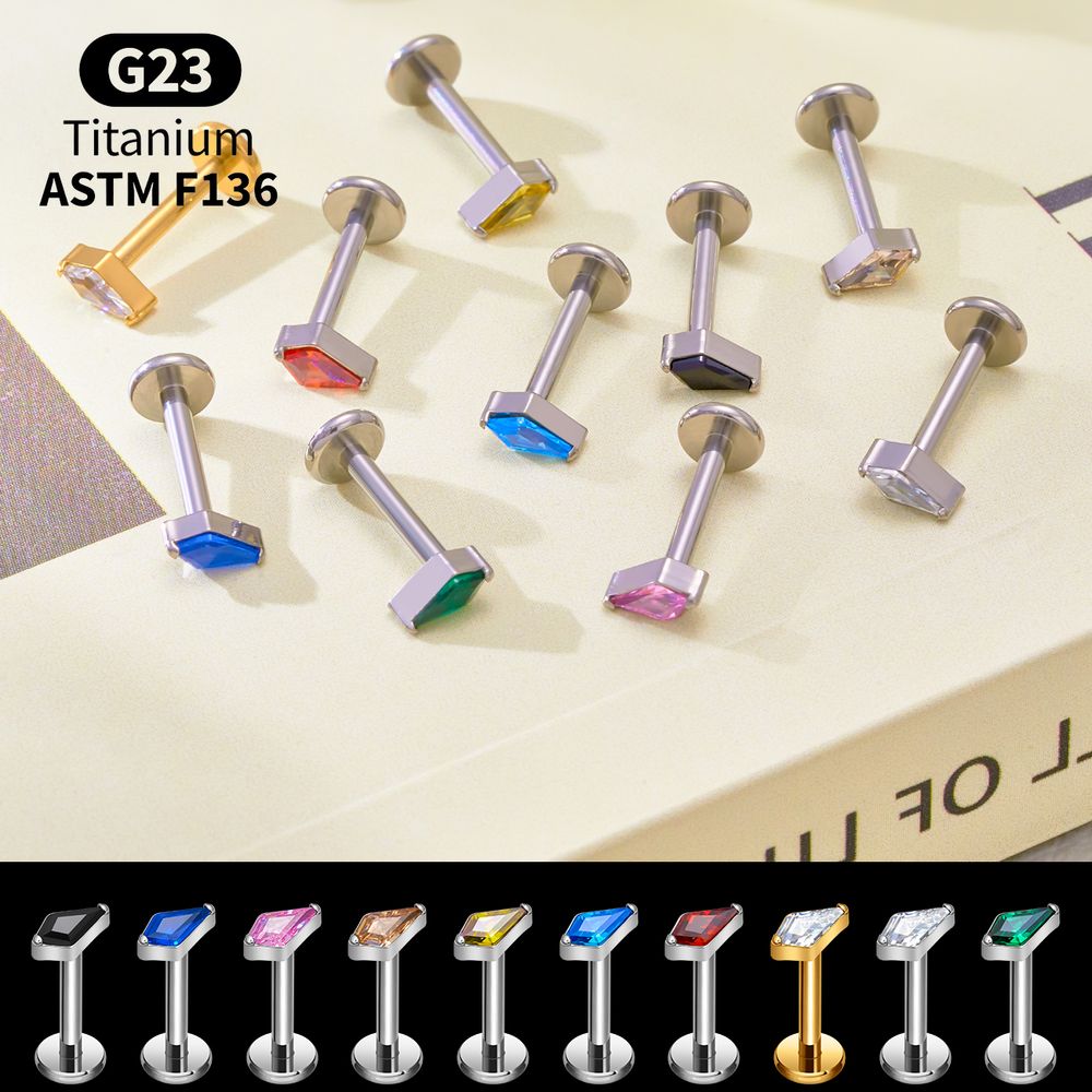 Titan Kite CZ Internes Gewinde – Body Jewelry Vertical Labret Bewertung und Preis