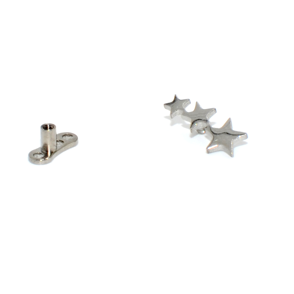 1PC Stahl/Titan Basis Micro De – Body Jewelry Dermal Bewertung und Preis