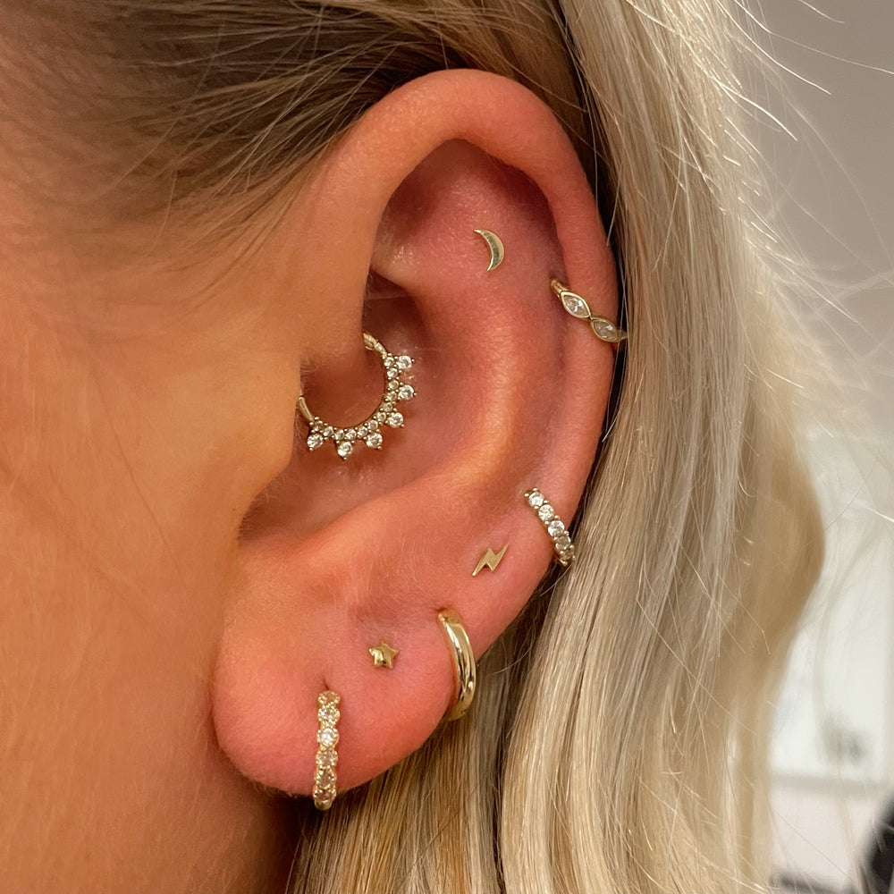 Sterne Mond Knorpel Stud Ohrri – Helix Cartilage Ring Bewertung und Preis