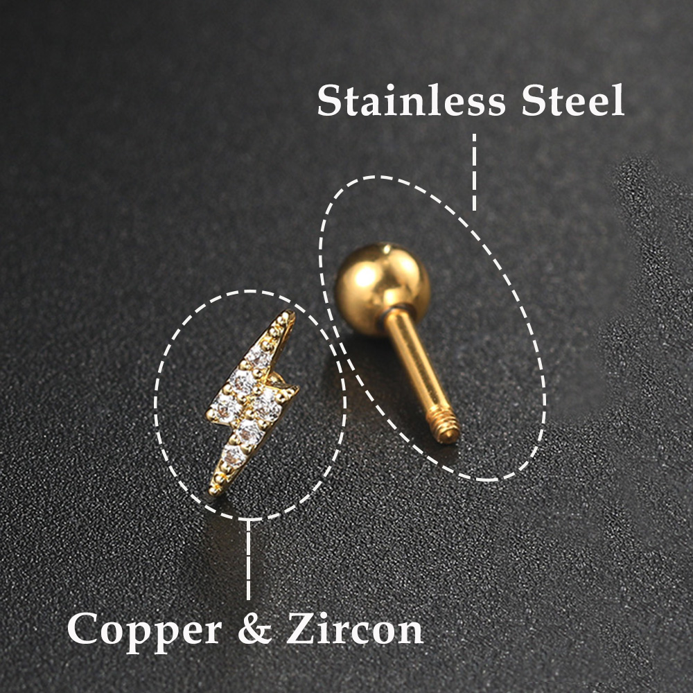 Sterne Mond Knorpel Stud Ohrri – Helix Cartilage Ring Bewertung und Preis