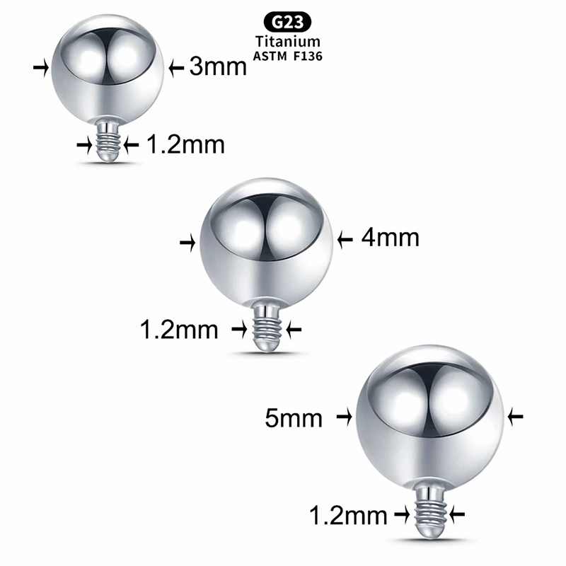 1PCS Innengewinde Ball Titan E – Body Jewelry Dermal Bewertung und Preis