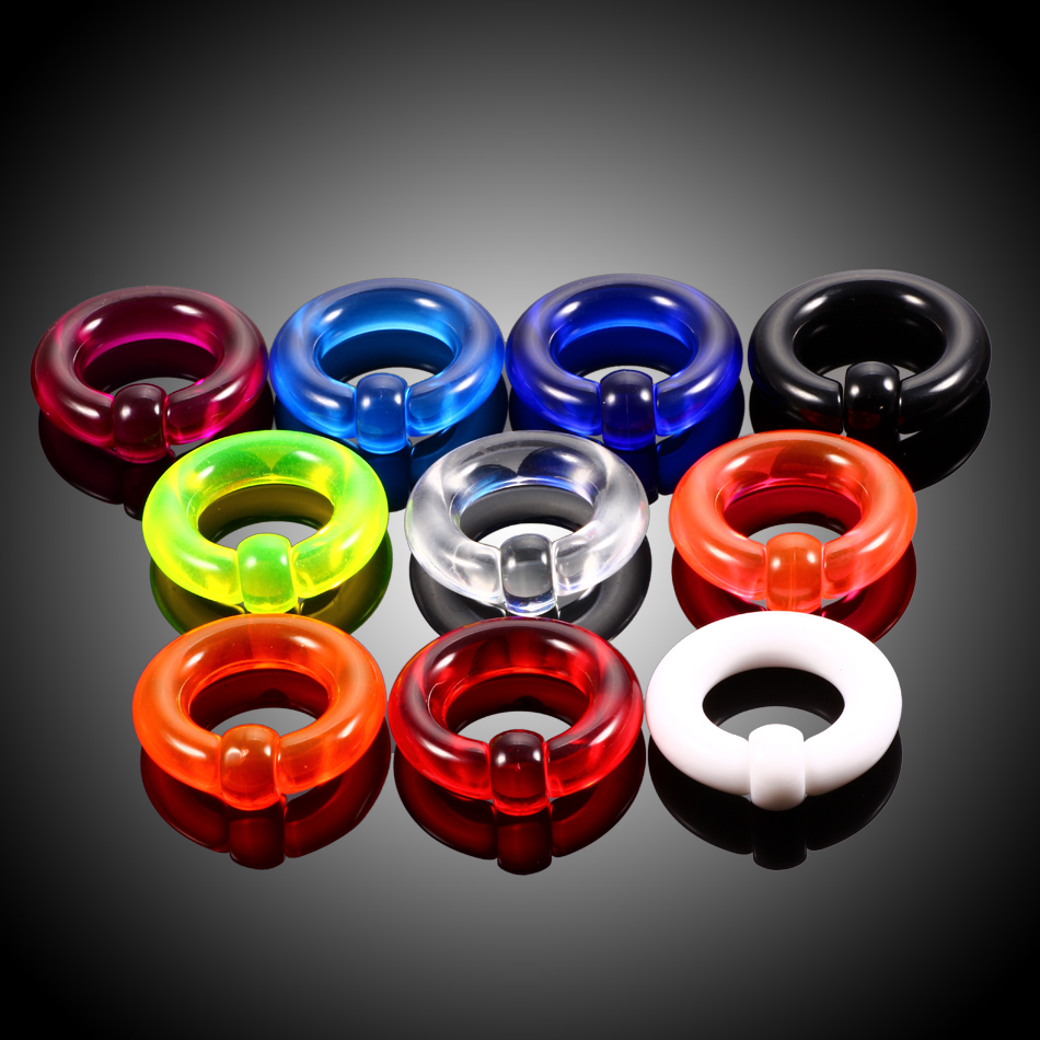 Paar Acryl BCR Captive Bead Ri – Body Jewelry Gauge Sizes Bewertung und Preis