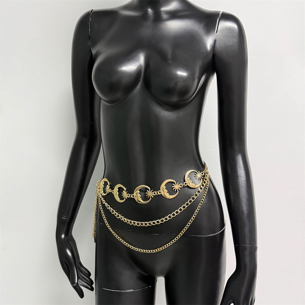 Sexy Gold-Silber Mond-Stern-Ke – Body Jewelry Hot Bewertung und Preis