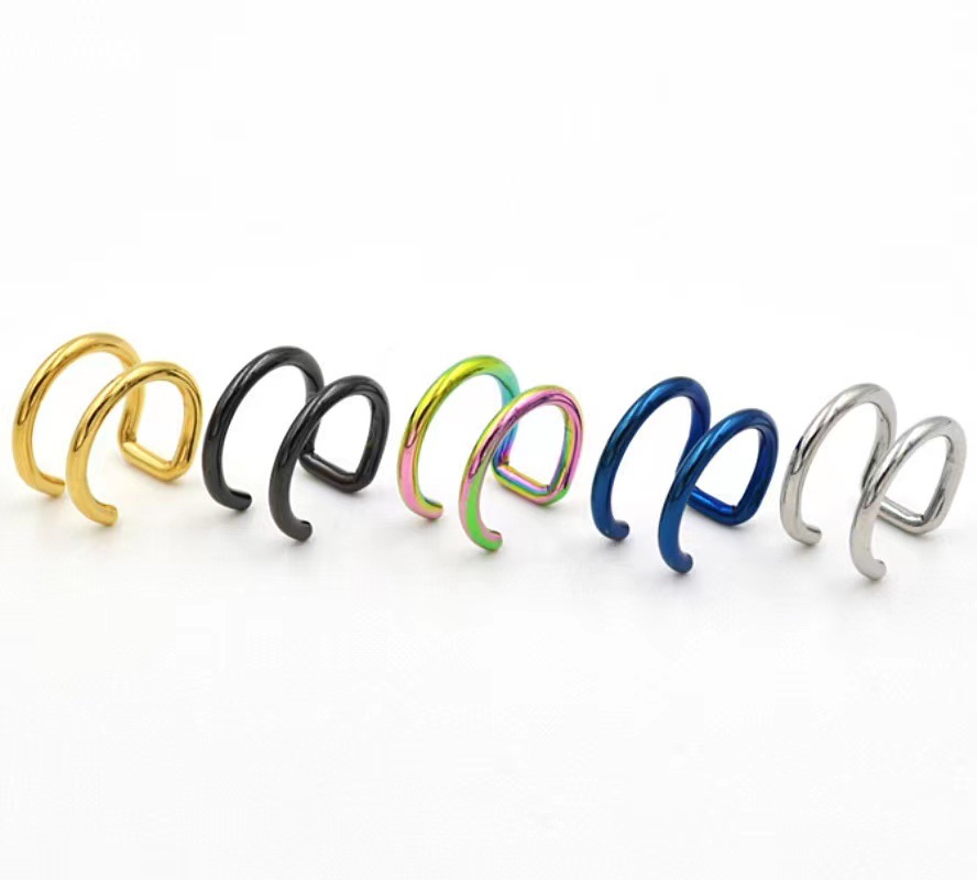 2 Stück 316L Edelstahl Clip-On – Helix Cartilage Ring Bewertung und Preis