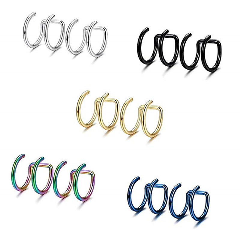 2 Stück 316L Edelstahl Clip-On – Helix Cartilage Ring Bewertung und Preis