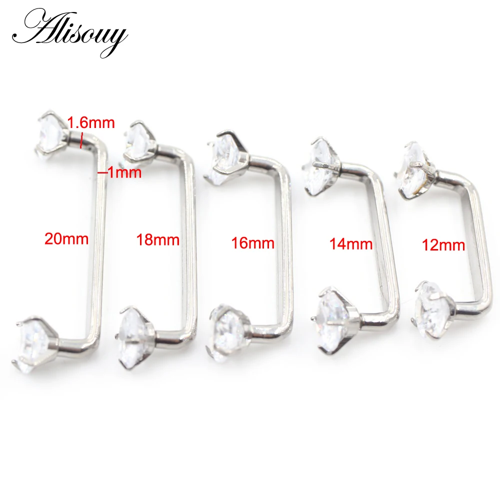 Alisouy 1 Stück Titan Herz Ste – Body Jewelry Dermal Bewertung und Preis