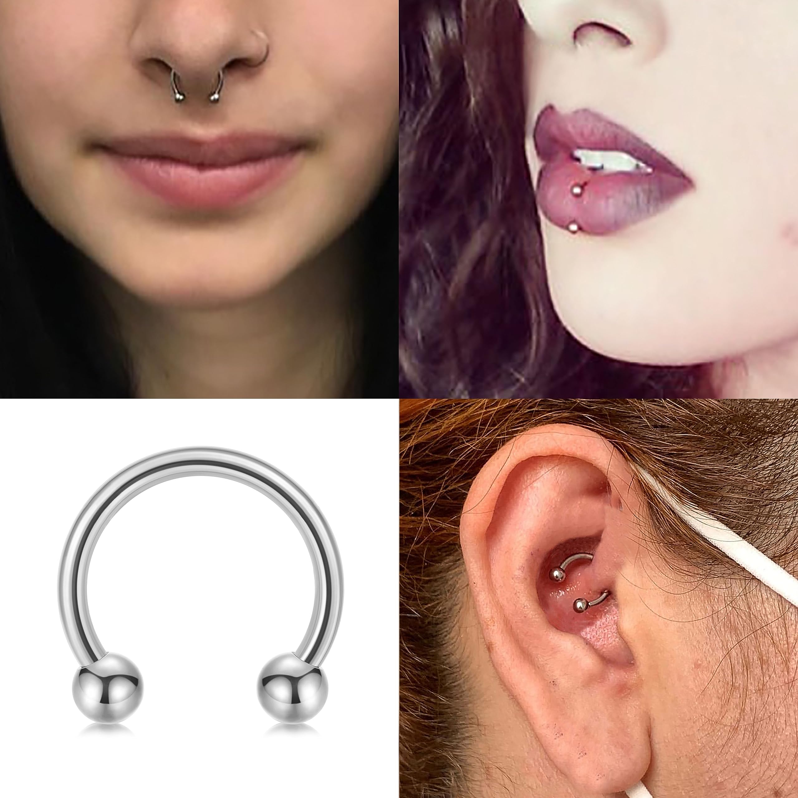 14G 16G Septum Schmuck Chirurg – Helix Cartilage Ring Bewertung und Preis