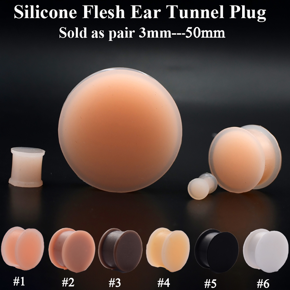 1 Paar Silikon Flexible Dicke  – Body Jewelry Gauge Sizes Bewertung und Preis