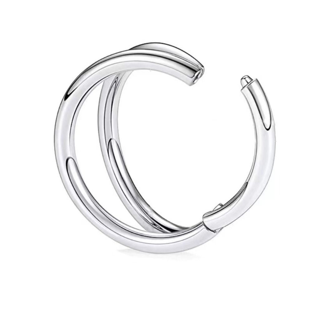 Kreativer Edelstahl Doppelschi – Helix Cartilage Ring Bewertung und Preis