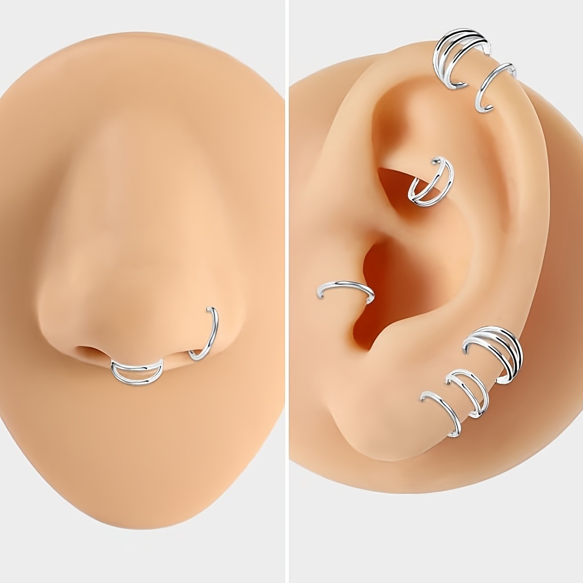 3 Stück einfache Nasenringe, E – Helix Cartilage Ring Bewertung und Preis