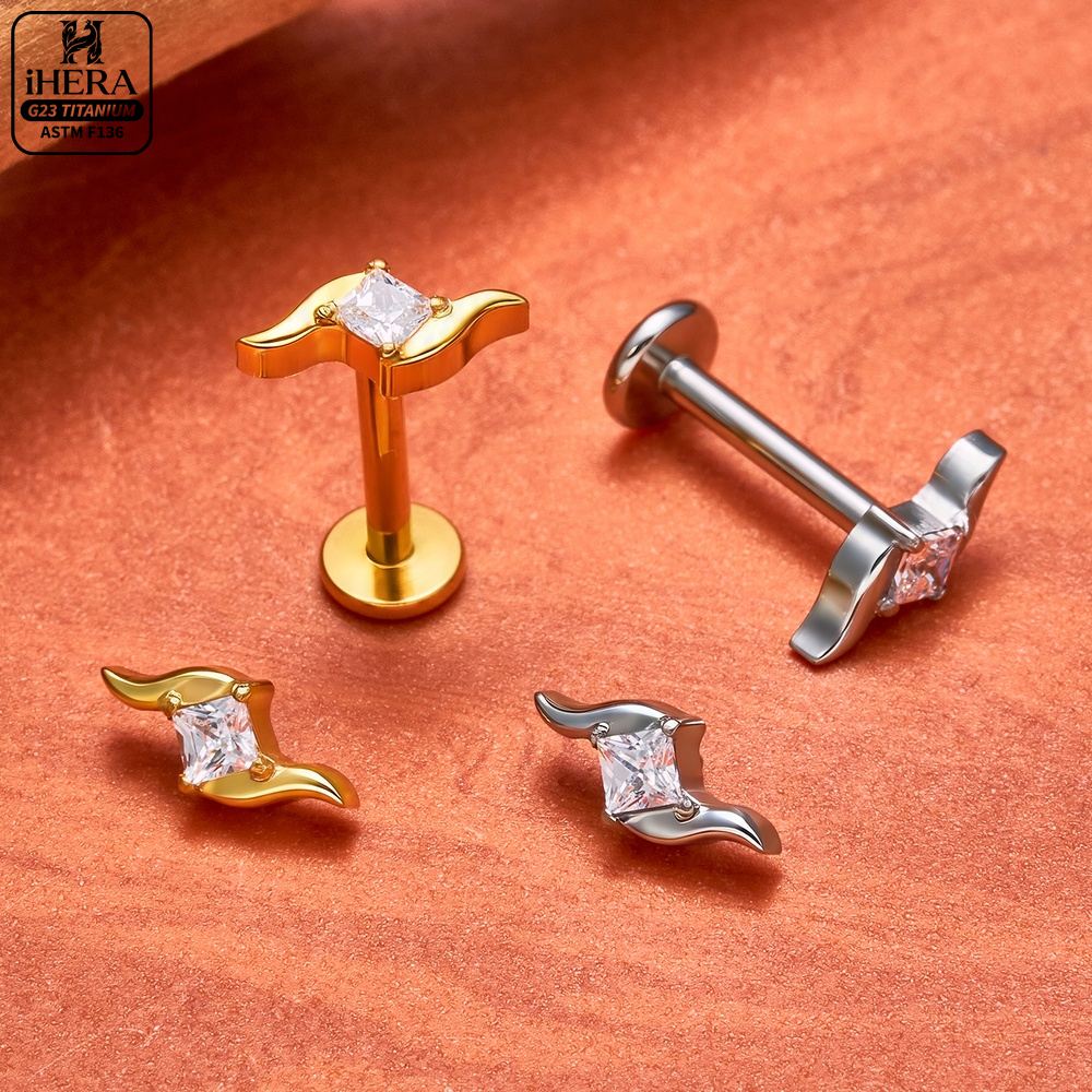 G23 Titan Labret Segment Herz  – Body Jewelry Vertical Labret Bewertung und Preis