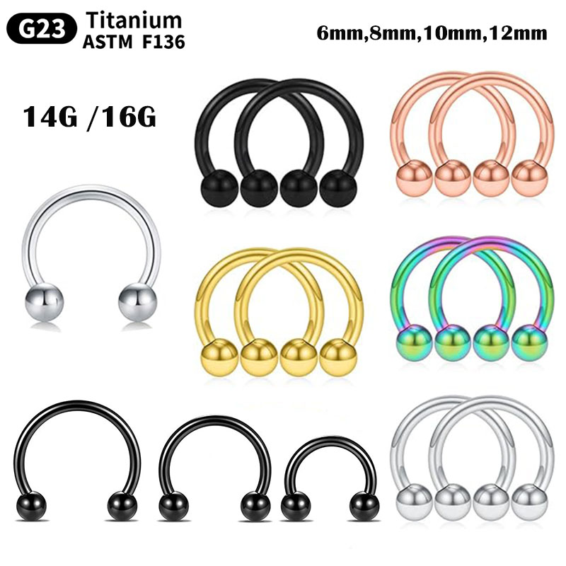 1/5 Stücke Titan Hufeisen Sept – Helix Cartilage Ring Bewertung und Preis