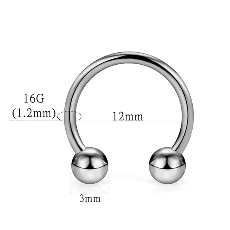 1/5 Stücke Titan Hufeisen Sept – Helix Cartilage Ring Bewertung und Preis