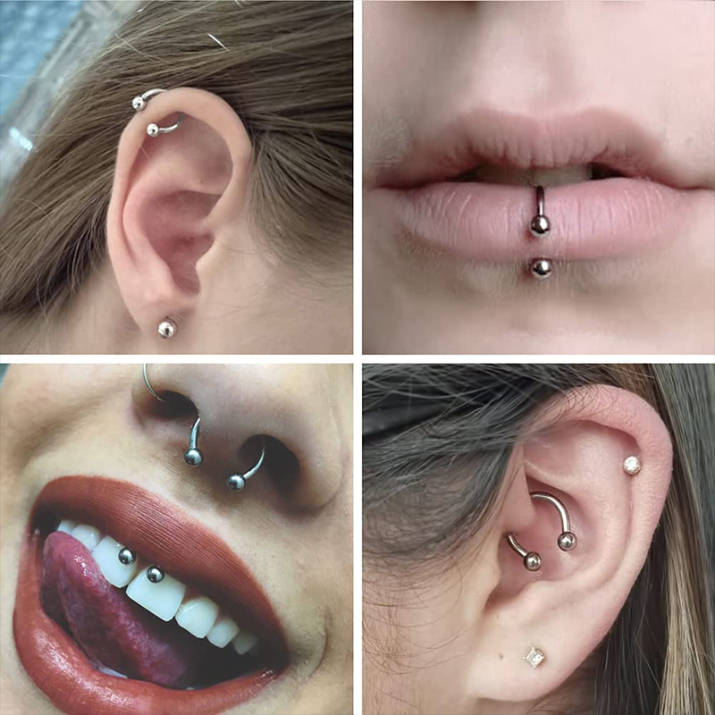 5 Stück/Set Edelstahl 18G Hufe – Helix Cartilage Ring Bewertung und Preis