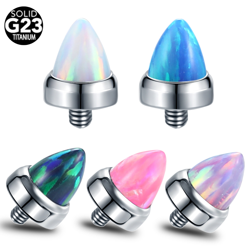 1PC Titan Klaue Set Opal Bulle – Body Jewelry Dermal Bewertung und Preis