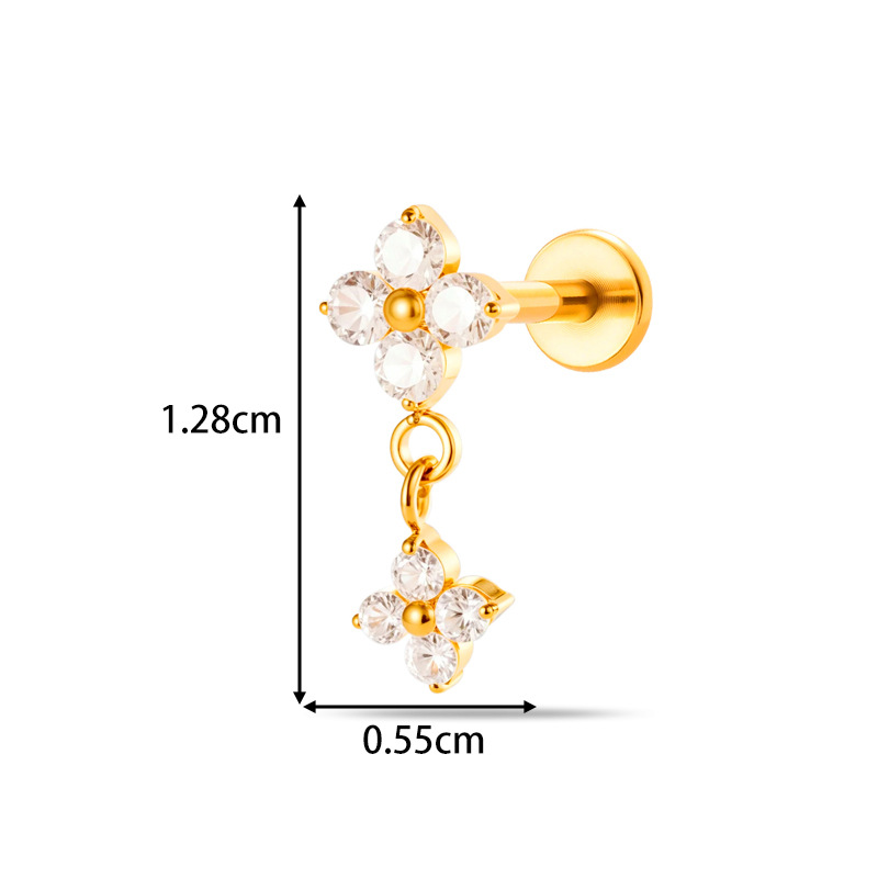 1 Stück G23 Titan 16G Labret S – Body Jewelry Threadless Bewertung und Preis