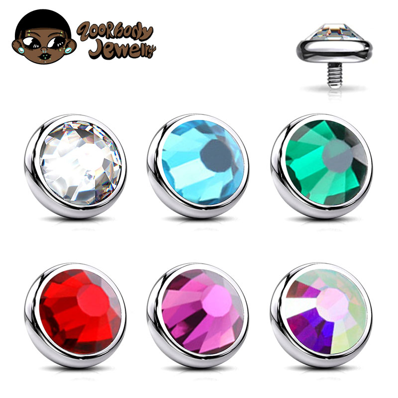 1PCS ASTM F136 Titan Lünette E – Body Jewelry Dermal Bewertung und Preis