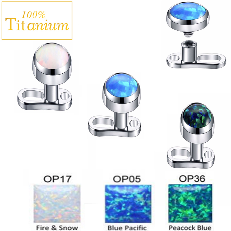 1Pcs Opal Micro Dermal Piercin – Dermal Anchor Top Bewertung und Preis